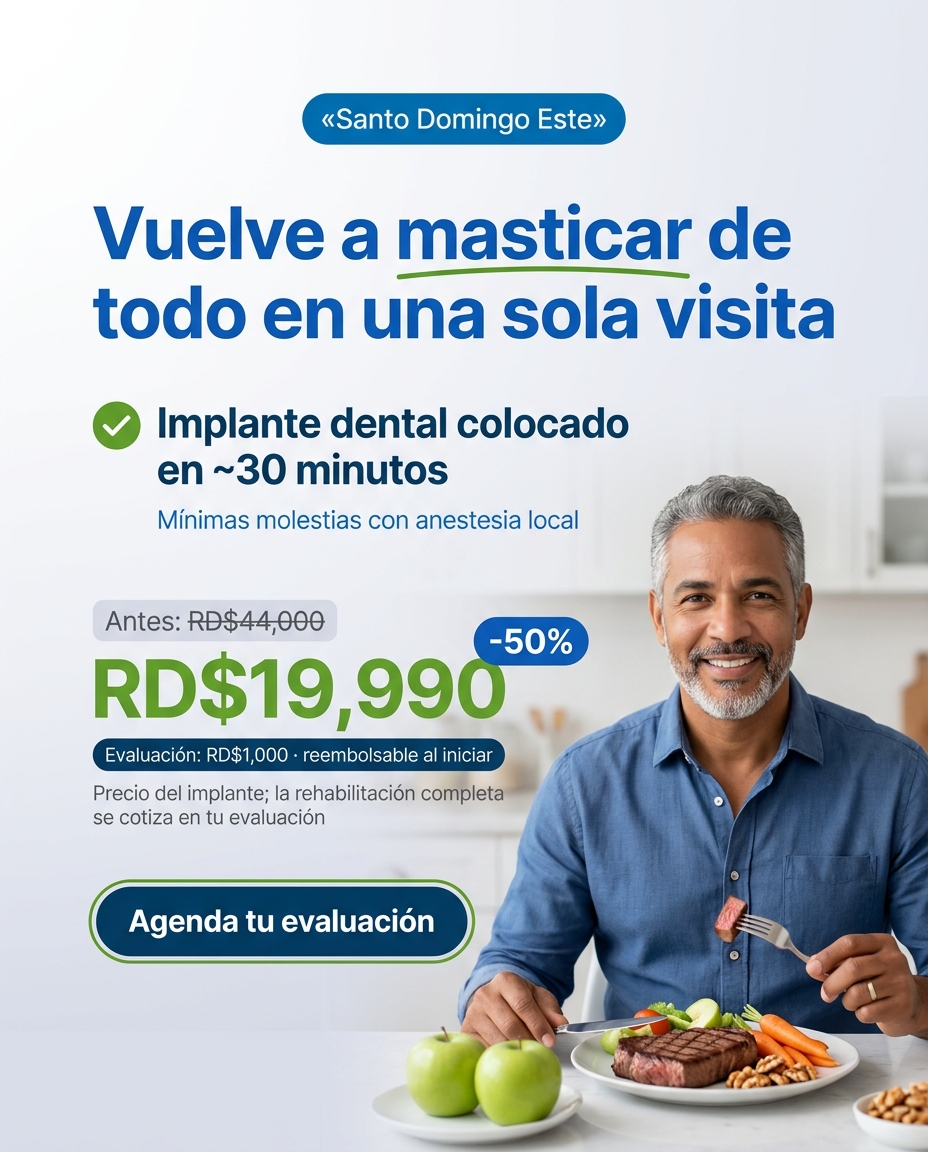 Implantes dentales: funcion (volver a masticar)